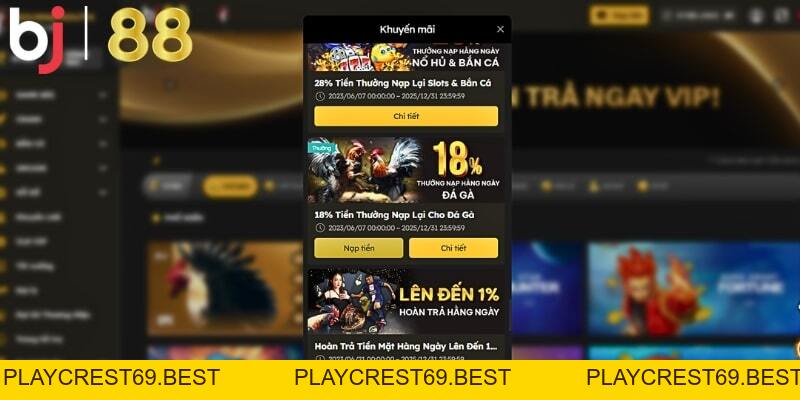 Trải nghiệm cá cược đá gà Mỹ Lai tại BJ88 đỉnh cao - playcrest69