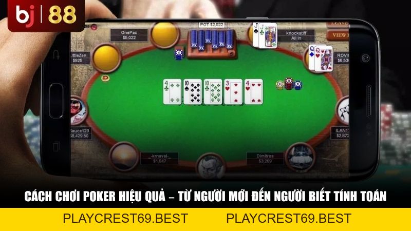 Cách Chơi Poker Là Gì? Quy Tắc Chơi Và Thứ Tự Các Bộ Bài Poker Cho Newbie - playcrest69