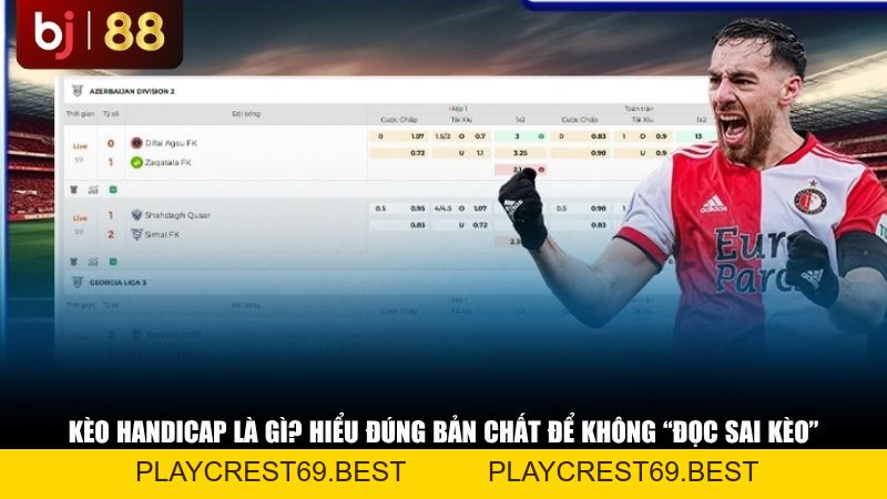 Kèo Handicap Là Gì? Toàn Tập Kiến Thức Và Cách Soi Kèo Handicap Hiệu Quả - playcrest69