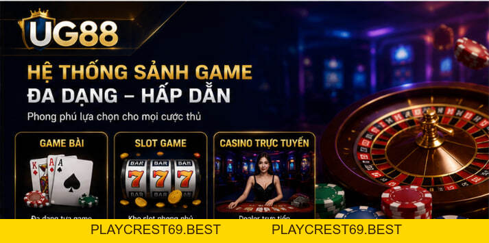 UG88 Casino Độc Quyền - Sảnh Game Đa Dạng Và Hiện Đại - playcrest69